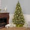 7ft. Pre-Lit Maine Pine Artificial Christmas Tree, Warm White LED Lights